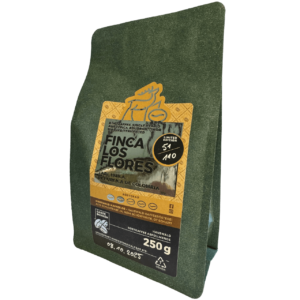 Bild von Finca los Flores, helle Röstung in der Verpackung
