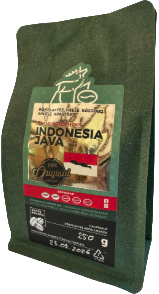 Bild von Java Indonesien – Original Single Arabica – helle Röstung in der Verpackung