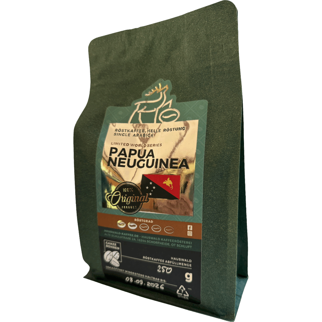 Original Papua Neuguinea Single Arabica, helle Röstung