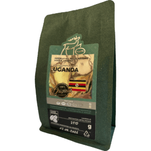 Bild von Original Uganda Single Arabica, helle Röstung in der Verpackung